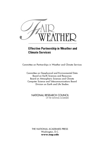 Fair Weather: Effective Partnerships in Weather and Climate Services