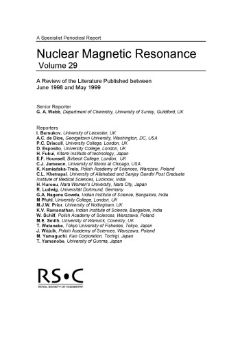 Nuclear Magnetic Resonance Volume 29