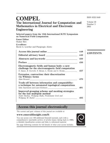 Selected papers from the 10th International IGTE Symposium