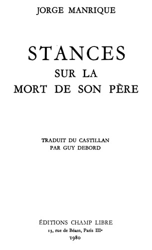 Stances sur la mort de son père