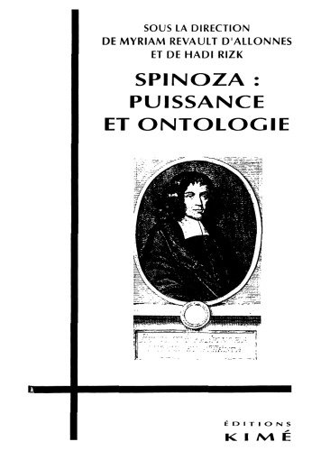 SPINOZA. : Puissance et ontologie