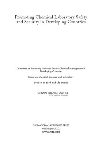Promoting Chemical Laboratory Safety and Security in Developing Countries