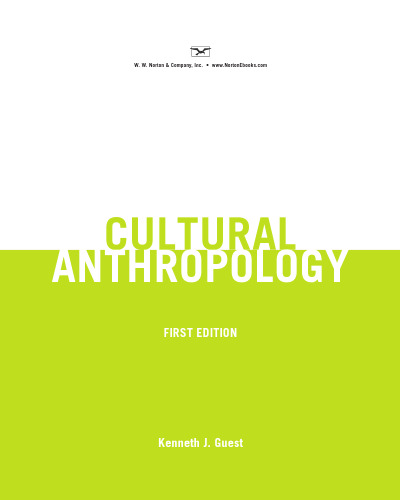 Cultural Anthropology: A Toolkit for a Global Age