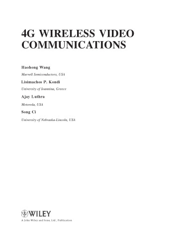 4G Wireless Video Communications