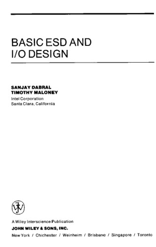 Basic ESD and I/O Design