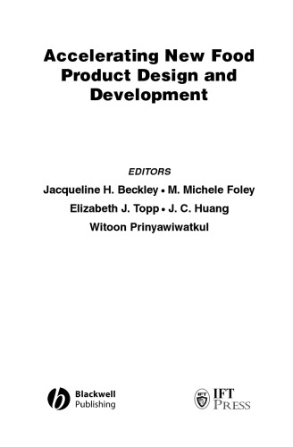 Accelerating New Food Product Design and Development