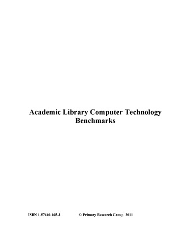Academic Library Computer Technology Benchmarks