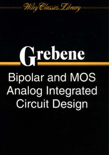 Bipolar and MOS Analog Integrated Circuit Design
