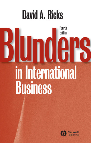 Blunders in International Business