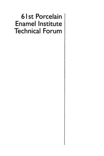 61st Porcelain Enamel Institute Technical Forum
