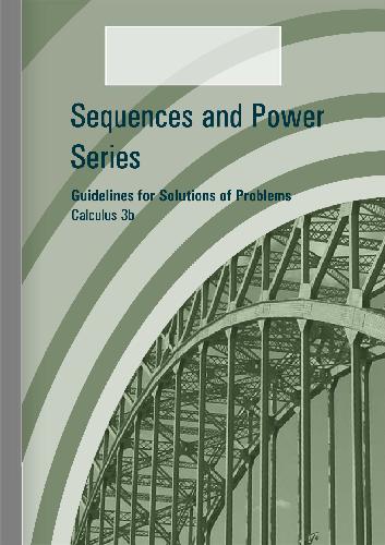 Calculus 3b, Guidelines for Solutions of Problems