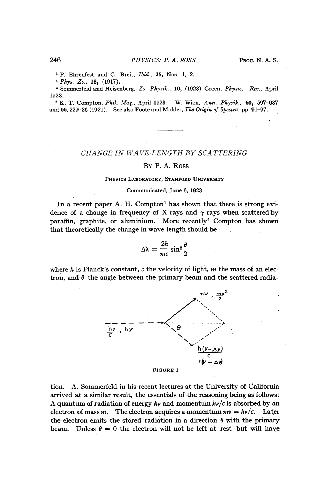 Change in Wave-length by Scattering
