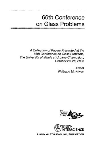 66th Conference on Glass Problems