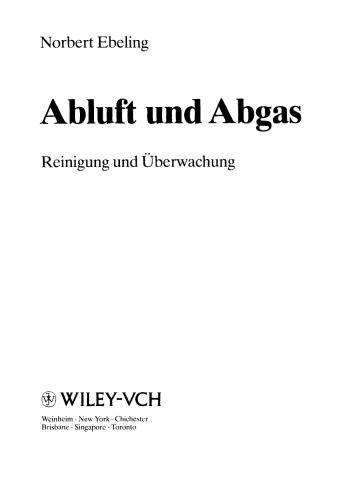 Abluft und Abgas
