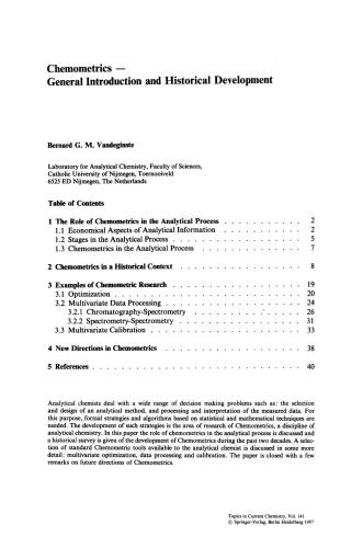 Chemometrics and Species Identification