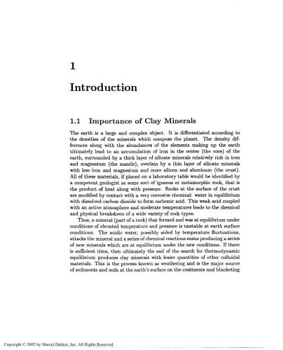 Colloid and Surface Properties in Clays and Related Materials