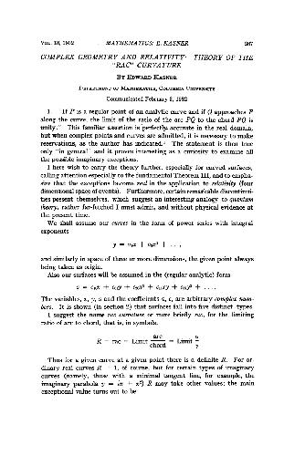 Complex Geometry and Relativity: Theory of the Rac Curvature