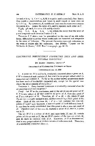 Concerning Irreducibly Connected Sets and Irreducible Continua