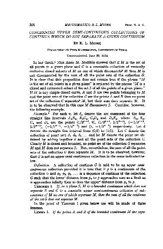 Concerning Upper Semi-Continuous Collections of Continua which do not Separate a Given Continuum