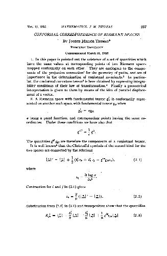 Conformal Correspondence of Riemann Spaces