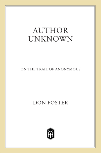 Author Unknown. On the Trail of Anonymous