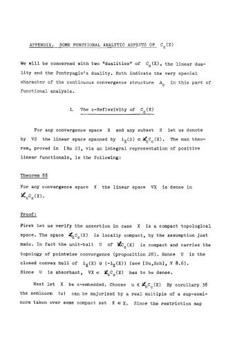 Continuous Convergence On C(X)