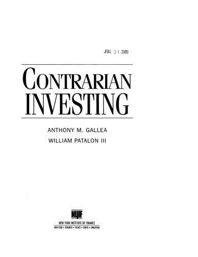 Contrarian Investing