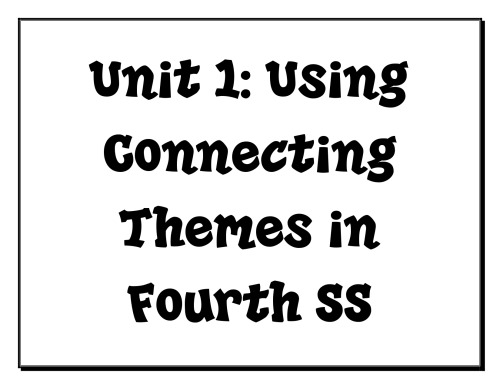 4th Grade Social Studies Essential Questions