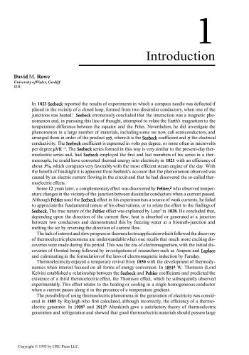 CRC Handbook of Thermoelectrics