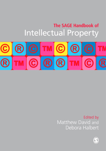 The SAGE Handbook of Intellectual Property