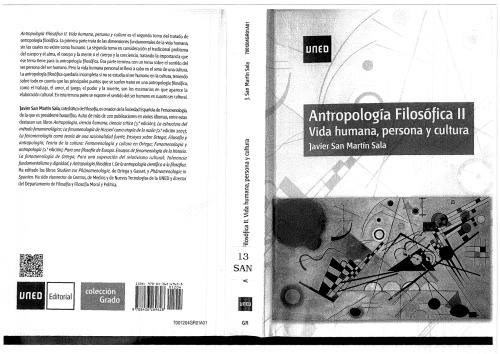 Antropología Filosófica II. Vida humana, persona y cultura