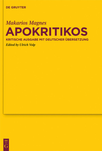 Apokritikos: Kritische Ausgabe mit deutscher Übersetzung
