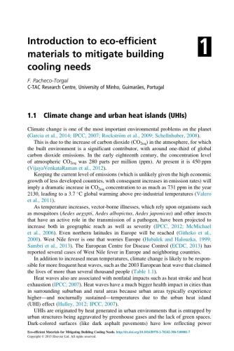 Eco-efficient materials for mitigating building cooling needs : design, properties and applications