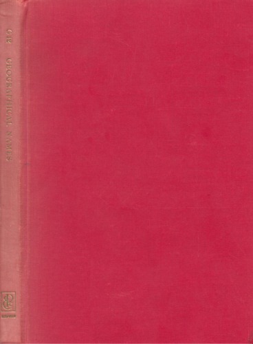 Glossary of Geographical Names in Six Languages: English, French, Italian, Spanish, German and Dutch / Шестиязычный глоссарий географических названий на английском, французском, итальянском, испанском, немецком и голландском языках