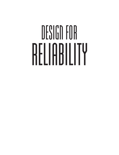 Design for Reliability 