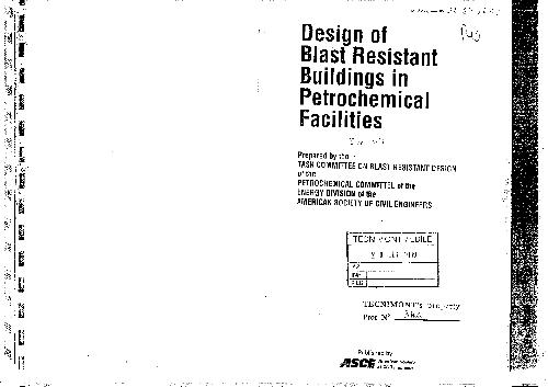 Design of Blast Resistant Buildings in Petrochemical Facilities 