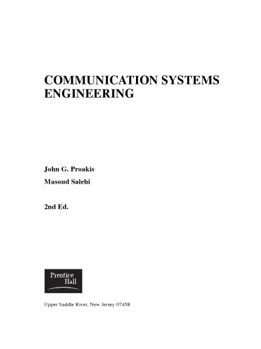 Communication Systems Engineering