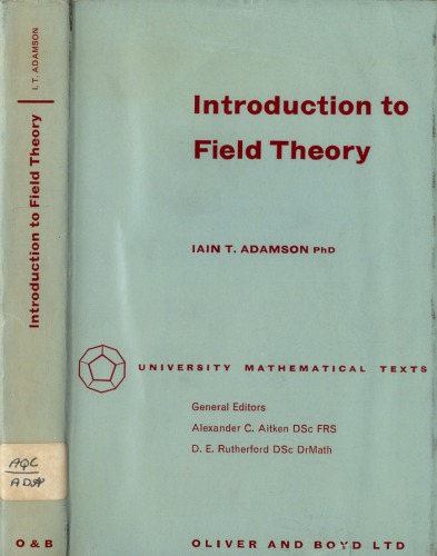 Introduction to Field Theory