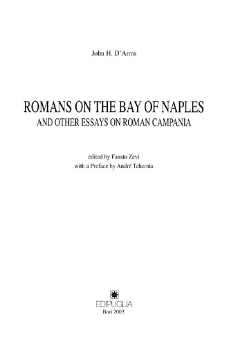 Romans on the bay of Naples and other essays on Roman Campania