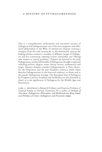 A History of Pythagoreanism