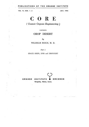 CORE Vol VI - OROP DESERT - part 1 - Space ships, DOR, Drought