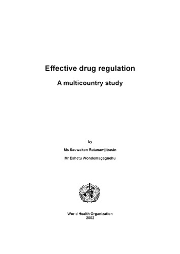 Effective Drug Regulation: A Multicountry Study