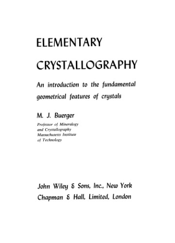 Elementary Crystallography