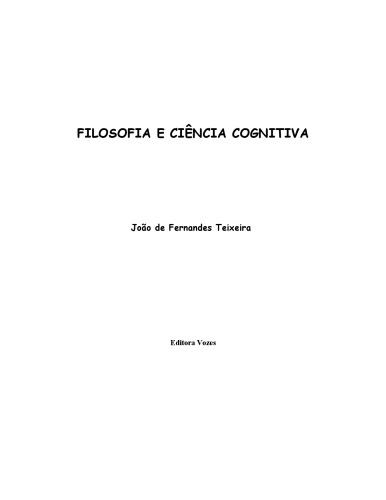 Filosofia e ciência cognitiva