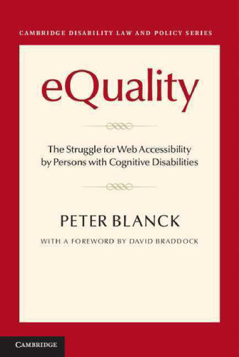 eQuality: The Struggle for Web Accessibility by Persons with Cognitive Disabilities