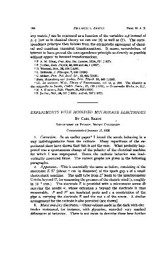 Experiments with Modified Mucronate Electrodes