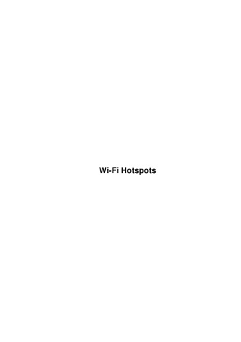 Wi-Fi Hotspots