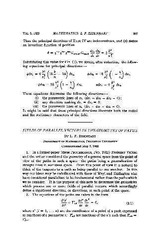 Fields of Parallel Vectors in the Geometry of Paths