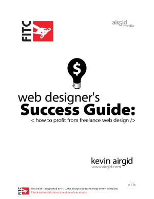 Web Designers Success Guide  how to profit from freelance web design