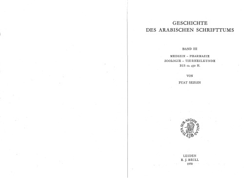 Geschichte des arabischen Schrifttums